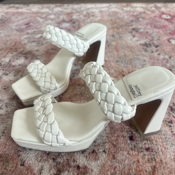 Jeffrey Campbell white heels - Picture 3 of 4